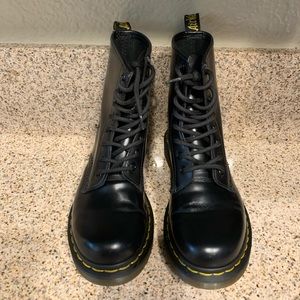 Dr. Martens 1460 Smooth Leather Lace Up Boots
